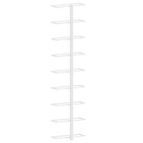 Wall-mounted Wine Rack for 9 Bottles White Iron