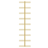 Wall-mounted Wine Rack for 9 Bottles Gold Iron