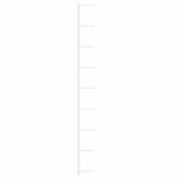 Wall-mounted Wine Rack for 9 Bottles 2 pcs White Iron - Close-Up Angle