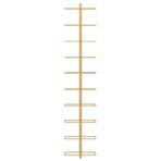 Wall-mounted Wine Rack for 10 Bottles Gold Metal