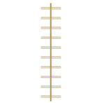 Wall-mounted Wine Rack for 10 Bottles Gold Metal