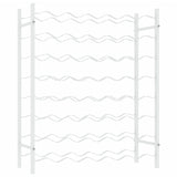 Wine Rack for 48 Bottles White Metal