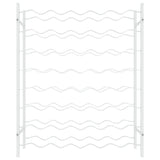 Wine Rack for 48 Bottles White Metal