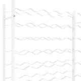 Wine Rack for 48 Bottles White Metal - Close-Up Angle