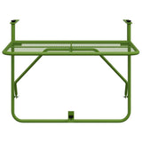 Balcony Table Green 60x40 cm Steel