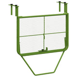 Balcony Table Green 60x40 cm Steel