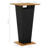 5 Piece Garden Bar Set with Cushions Poly Rattan Black - Extra Image
