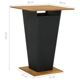 5 Piece Garden Bar Set with Cushions Poly Rattan Black - Extra Image