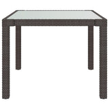 3 Piece Outdoor Dining Set Poly Rattan Brown - Extra Image