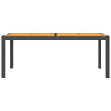 5 Piece Outdoor Dining Set with Cushions Poly Rattan Black - Extra Image