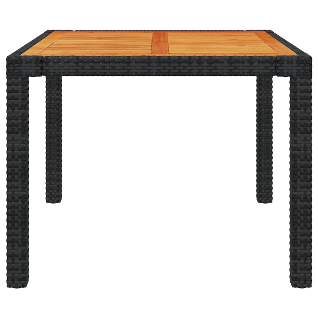 3 Piece Outdoor Dining Set with Cushions Poly Rattan Black