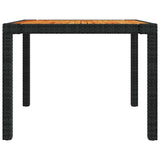 3 Piece Outdoor Dining Set with Cushions Poly Rattan Black - Extra Image