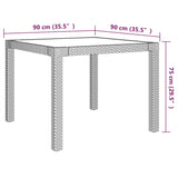 3 Piece Outdoor Dining Set with Cushions Poly Rattan Grey - Extra Image