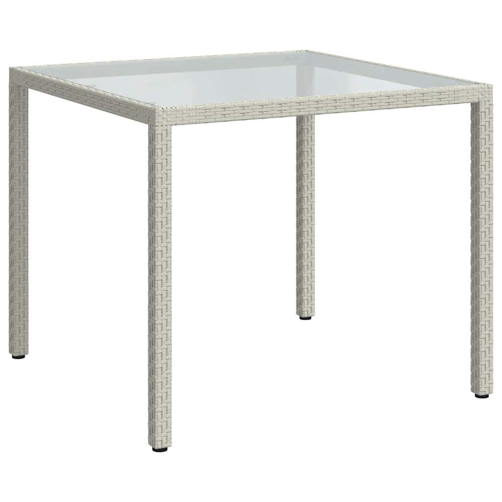 3 Piece Outdoor Dining Set with Cushions Poly Rattan White
