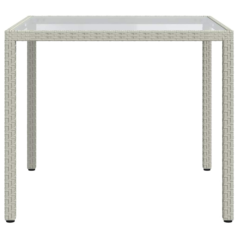 3 Piece Outdoor Dining Set with Cushions Poly Rattan White