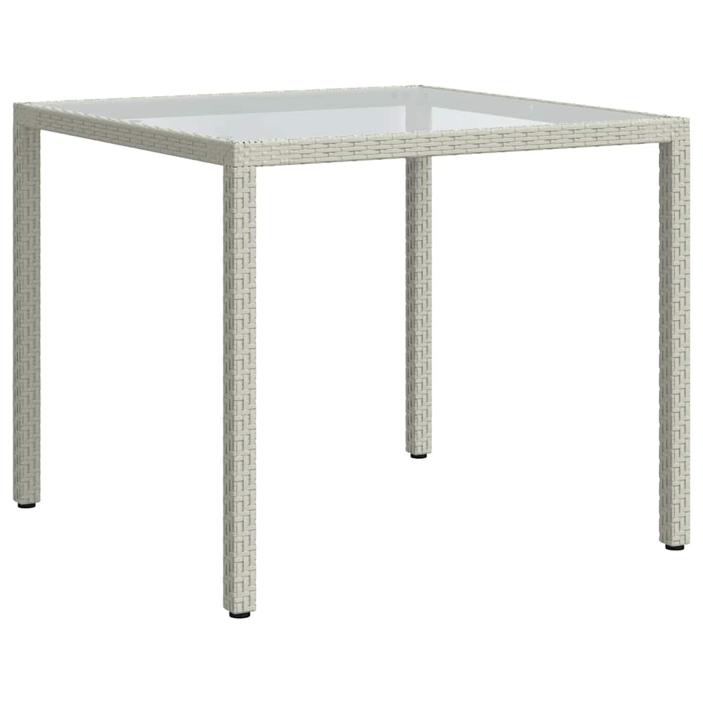 3 Piece Outdoor Dining Set with Cushions Poly Rattan White
