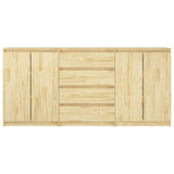 Side Cabinets 3 pcs Solid Pinewood - Top-Down View