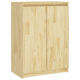 Side Cabinets 3 pcs Solid Pinewood - Rear View