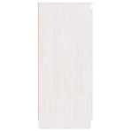 Side Cabinets 3 pcs White Solid Wood Pine