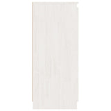 Side Cabinets 3 pcs White Solid Pinewood - 45-Degree Angle