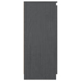 Side Cabinets 3 pcs Grey Solid Pinewood