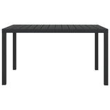 5 Piece Garden Dining Set with Cushions Poly Rattan Black