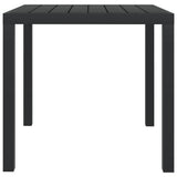 3 Piece Garden Dining Set with Cushions Poly Rattan Black