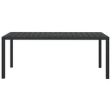 7 Piece Garden Dining Set with Cushions Poly Rattan Black - Extra Image