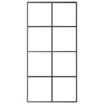 Sliding Door Black 102,5x205 cm ESG Glass and Aluminium