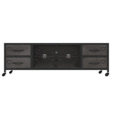 TV Cabinet Silver 110x30x40 cm Iron
