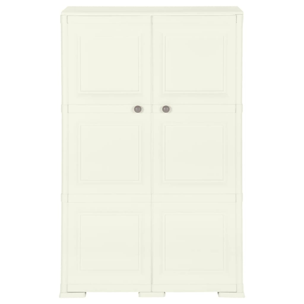 Plastic Cabinet 79x43x125 cm Wood Design Vanilla Ice