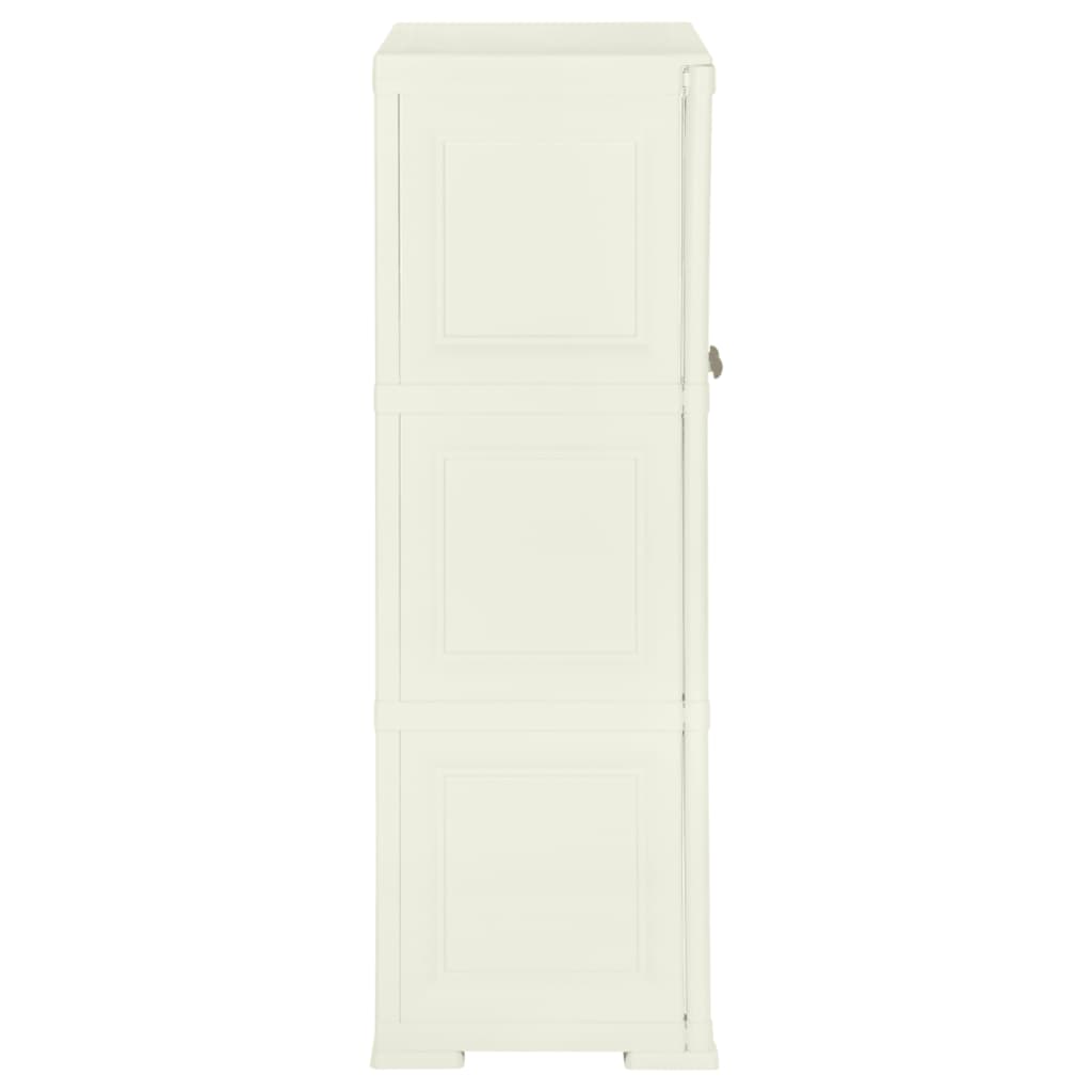 Plastic Cabinet 79x43x125 cm Wood Design Vanilla Ice