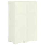 Plastic Cabinet 79x43x125 cm Wood Design Vanilla Ice - Top-Down View