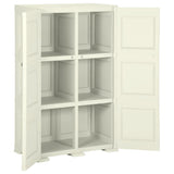 Plastic Cabinet 79x43x125 cm Wood Design Vanilla Ice