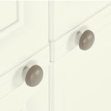 Plastic Cabinet 79x43x125 cm Wood Design Vanilla Ice - Rear View