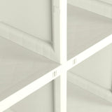 Plastic Cabinet 79x43x125 cm Wood Design Vanilla Ice - Close-Up Angle