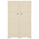 Plastic Cabinet 79x43x125 cm Wood Design Angora White