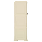 Plastic Cabinet 79x43x125 cm Wood Design Angora White