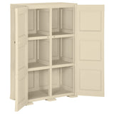 Plastic Cabinet 79x43x125 cm Wood Design Angora White - Top-Down View