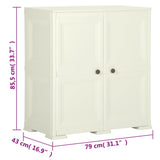 Plastic Cabinet 79x43x85.5 cm Wood Design Vanilla Ice