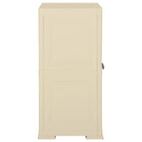 Plastic Cabinet 79x43x85.5 cm Wood Design Angora White - Side View