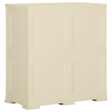 Plastic Cabinet 79x43x85.5 cm Wood Design Angora White - Top-Down View