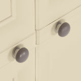 Plastic Cabinet 79x43x85.5 cm Wood Design Angora White - Rear View