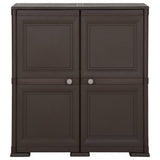 Plastic Cabinet 79x43x85.5 cm Wood Design Brown