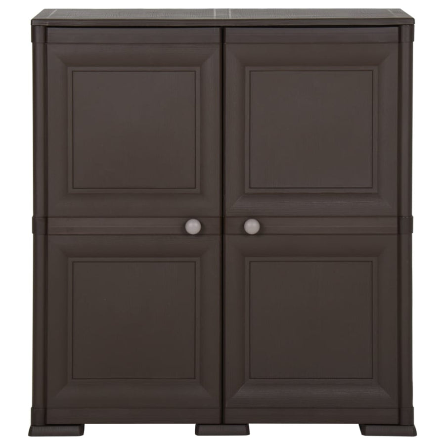 Plastic Cabinet 79x43x85.5 cm Wood Design Brown