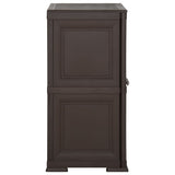 Plastic Cabinet 79x43x85.5 cm Wood Design Brown - Side View