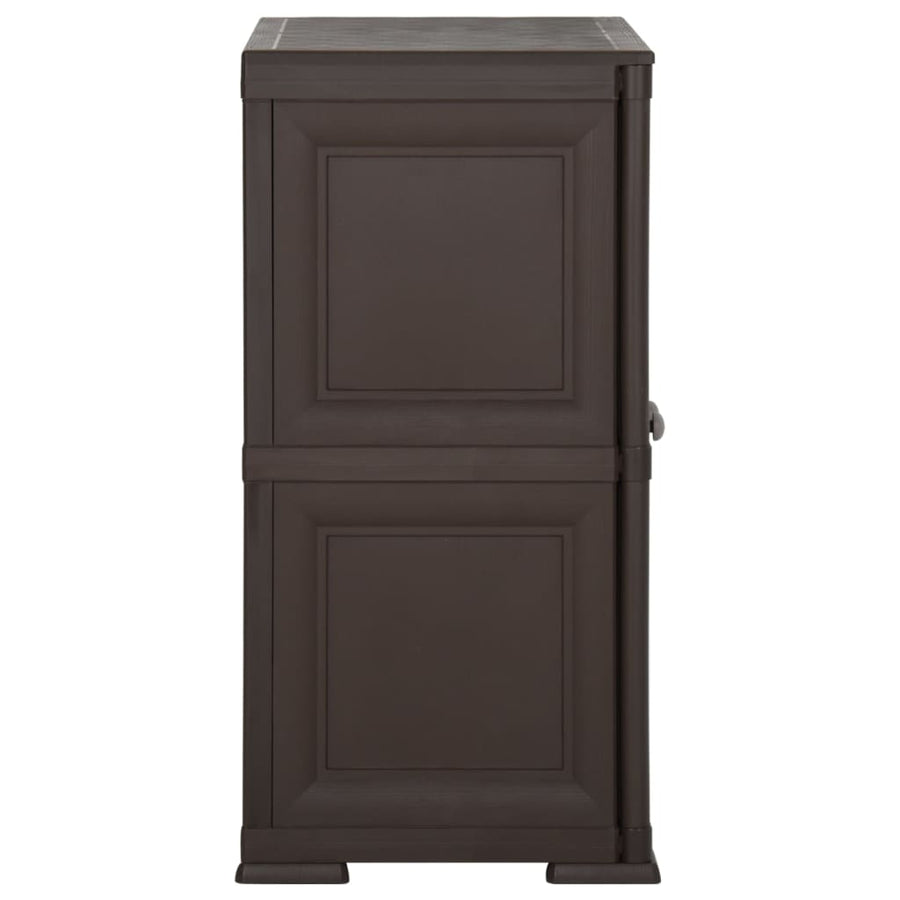 Plastic Cabinet 79x43x85.5 cm Wood Design Brown
