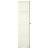 Plastic Cabinet 40x43x164 cm Wood Design Vanilla Ice - Side View
