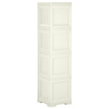 Plastic Cabinet 40x43x164 cm Wood Design Vanilla Ice - Top-Down View