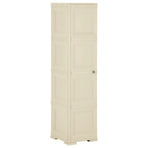 Plastic Cabinet 40x43x164 cm Wood Design Angora White